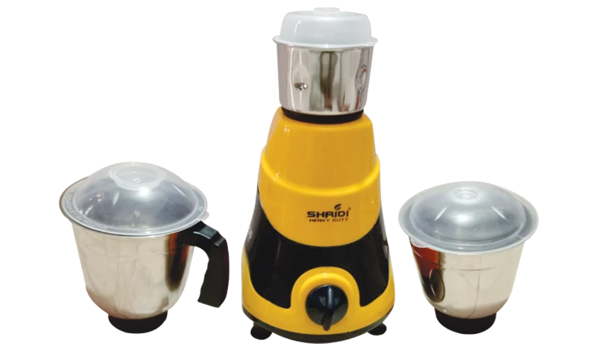 SHRIDI Mixer Grinder Heavy Duty Yellow Edition
